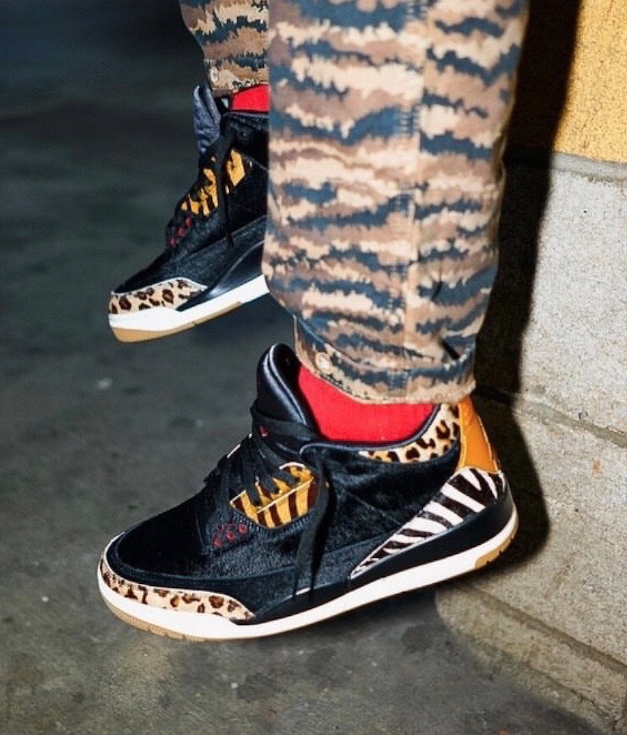 Air Jordan 3 Animal CK4344-002 On Feet