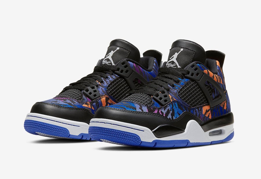 Air Jordan 4 GS Tiger Camo Rush Violet 