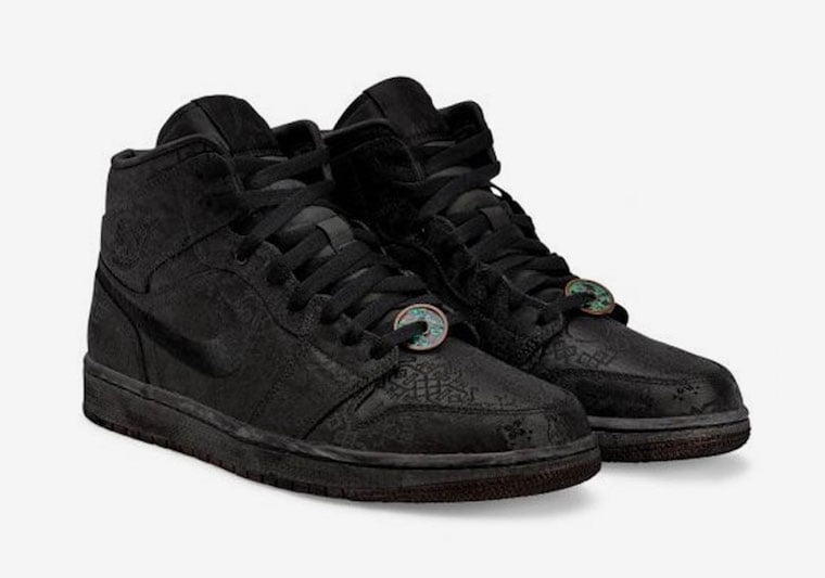 CLOT x Air Jordan 1 Mid in All Black Releasing on Black Friday