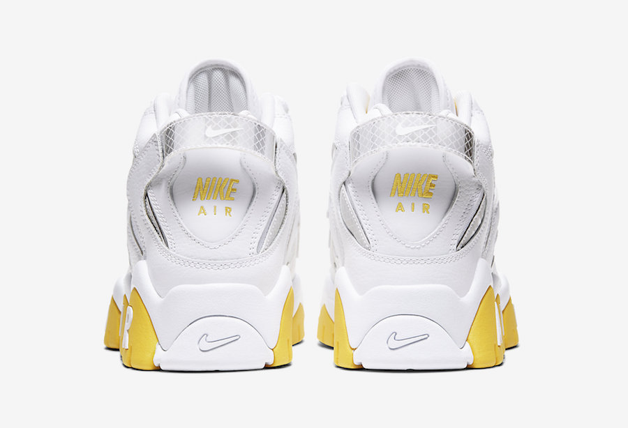 Nike Air Barrage Mid White Yellow Reflective CJ9574-100 Release Date Info