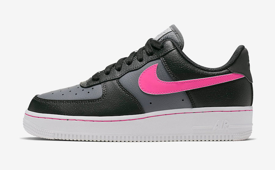 Nike Air Force 1 Low Black Grey Pink CJ9699-001 Release Date Info