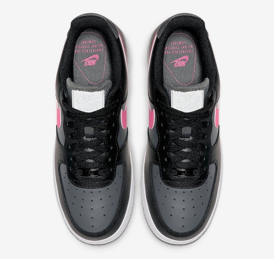 Nike Air Force 1 Low Black Grey Pink CJ9699-001 Release Date Info