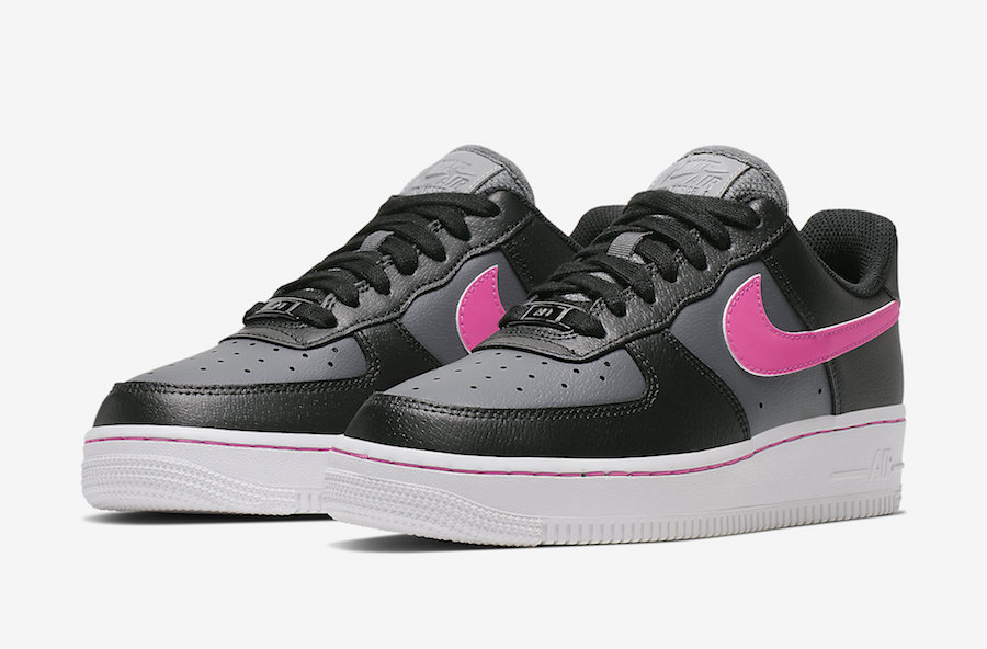 Nike Air Force 1 Low Black Grey Pink 