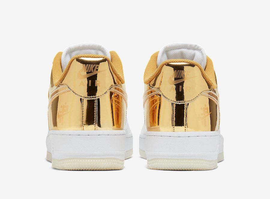 Nike Air Force 1 Metal Gold CU2991-197 Release Date Info