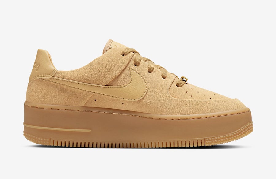 Nike Air Force 1 Sage Club Gold Suede CT3432-700 Release Date Info