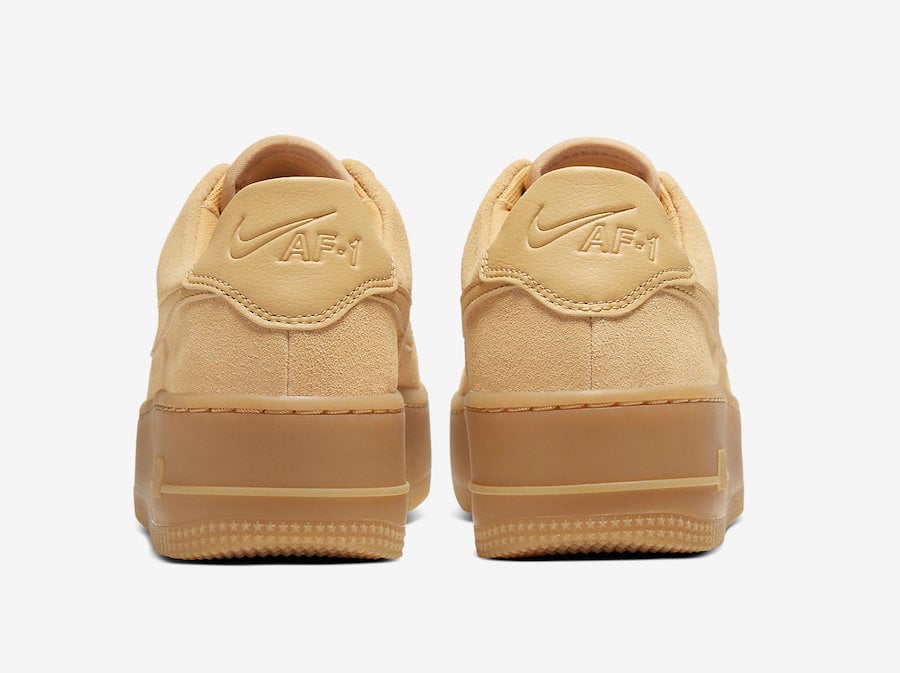 air force 1 gold suede