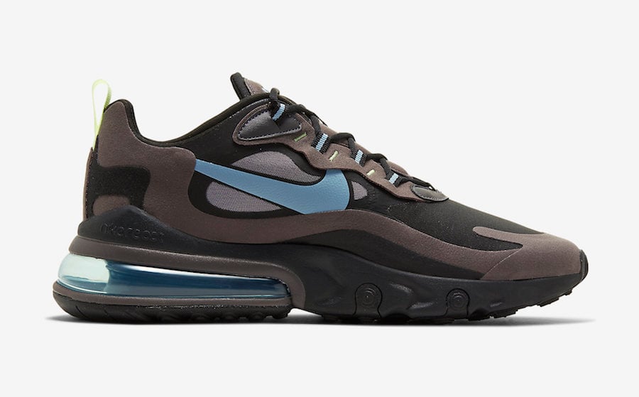 Nike Air Max 270 React Black Brown Blue CI3866-001 Release Date Info