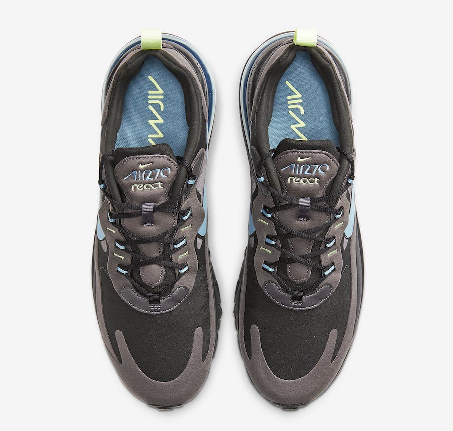 Nike Air Max 270 React Black Brown Blue CI3866-001 Release Date Info