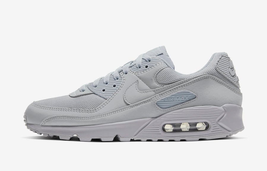 air max 90 triple grey