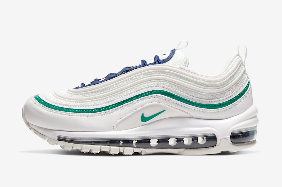 Nike Air Max 97 White Navy Green 921733-107 Release Date Info