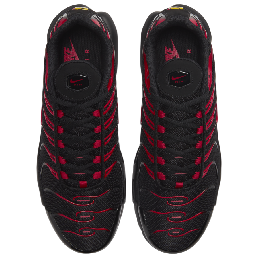 nike air max plus black university red