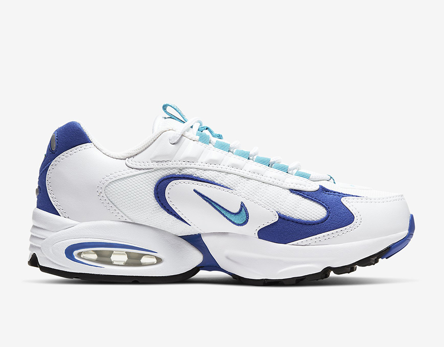 Nike Air Max Triax 96 White Varsity Royal Blue Spirit Teal CQ4250-101 Release Date Info