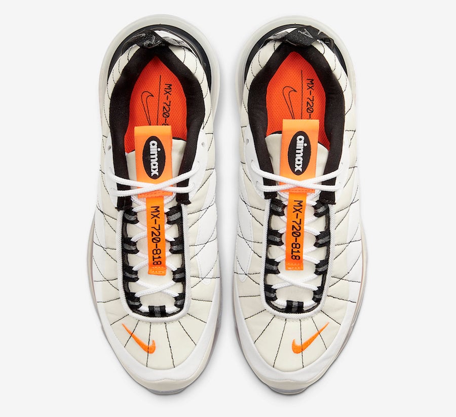 Nike Air MX 720-818 Sail Orange CI3869-100 Release Date Info