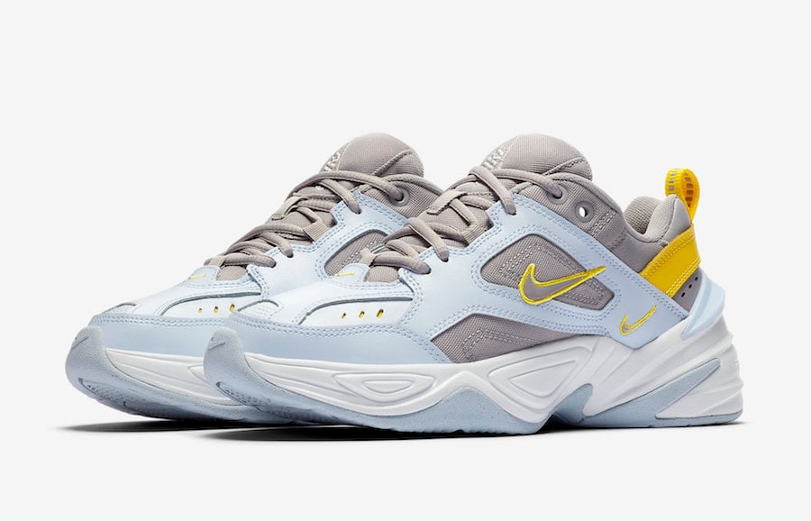 nike m2k tekno yellow white