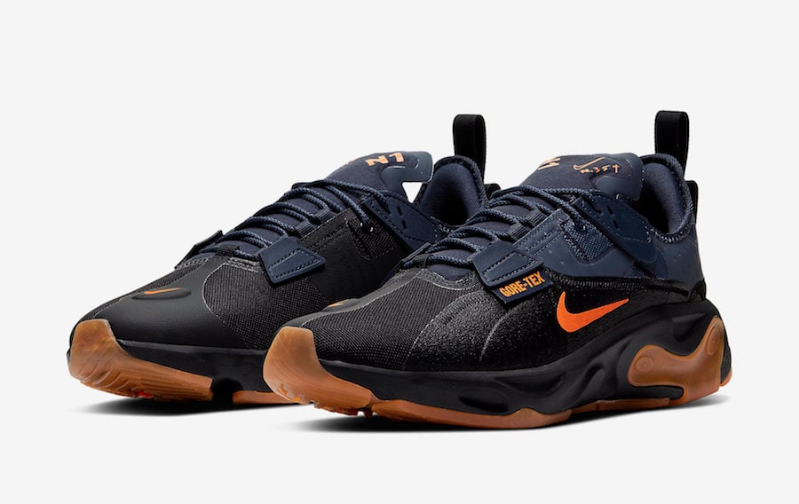 Nike React Type GTX Gore-Tex Black Bright Ceramic Thunder Grey BQ4737-001 Release Date Info Nike React Type GTX Gore-Tex Black Bright Ceramic Thunder Grey BQ4737-001 Release Date Info