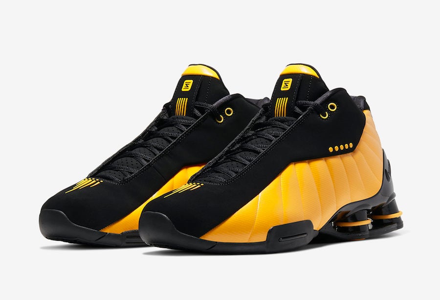 Nike Shox BB4 Black University Gold 