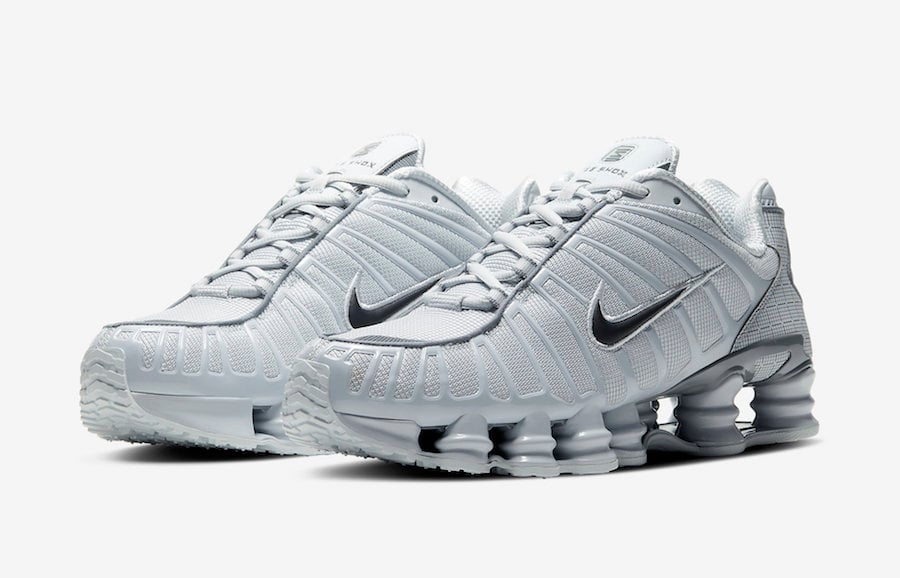 grey nike shox