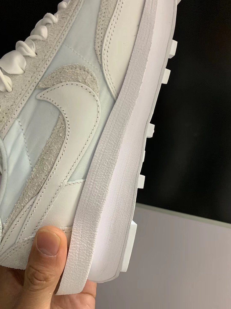 sacai Nike LDWaffle White Nylon Release Date Info sacai Nike LDWaffle White Nylon Release Date Info