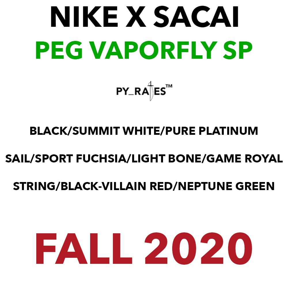 sacai Nike Pegasus VaporFly SP Release Date Info