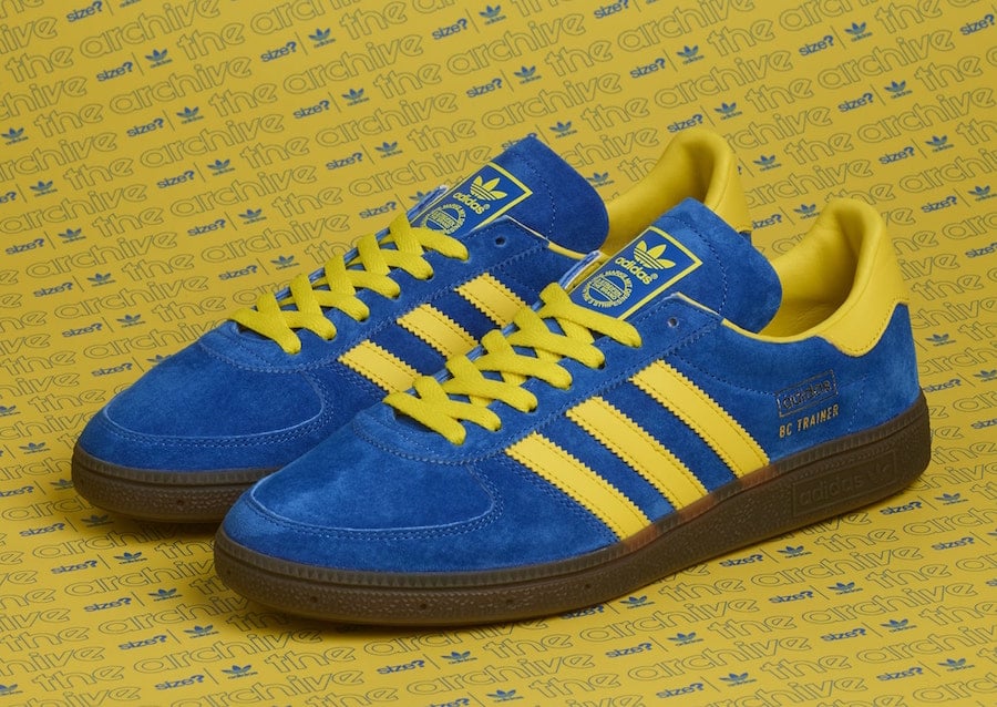 adidas yellow and blue trainers
