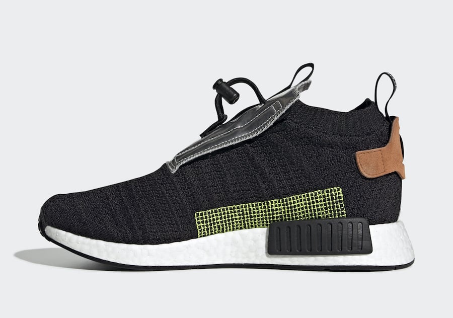 adidas NMD TS1 Gore-Tex Black Solar Yellow EE5895 Release Date Info
