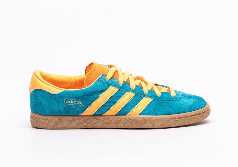 teal and orange adidas