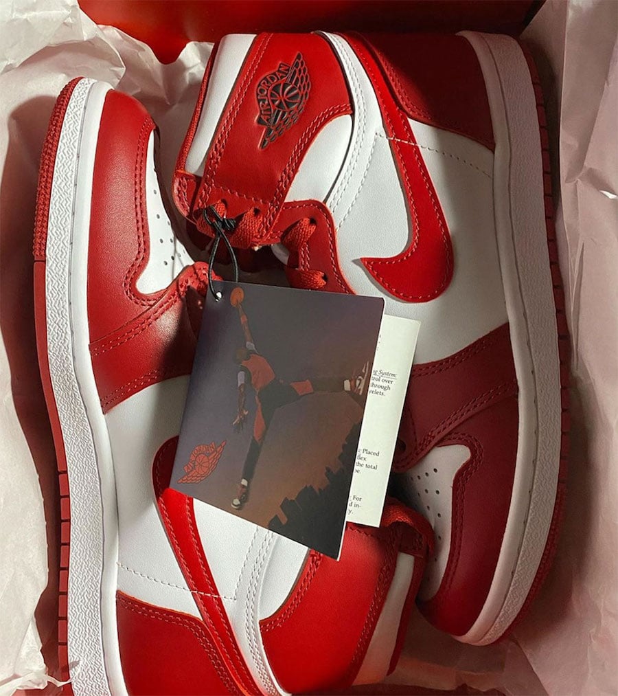 Air Jordan 1 High OG 1985 Red White Release Date Info