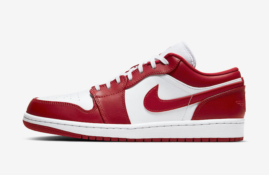 Air Jordan 1 Low Gym Red White 553558-611 Release Date