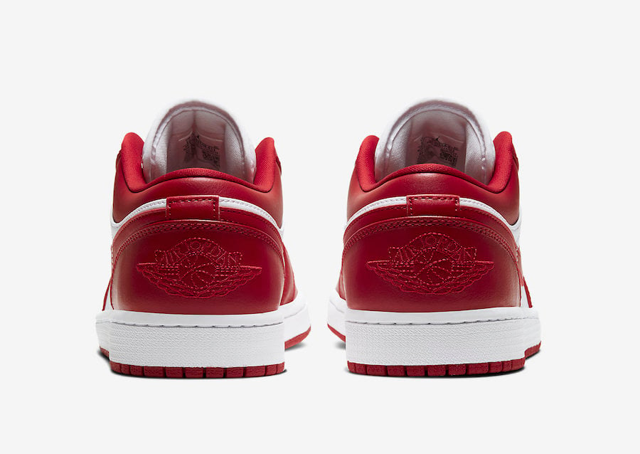 Air Jordan 1 Low Gym Red White 553558-611 Release Date