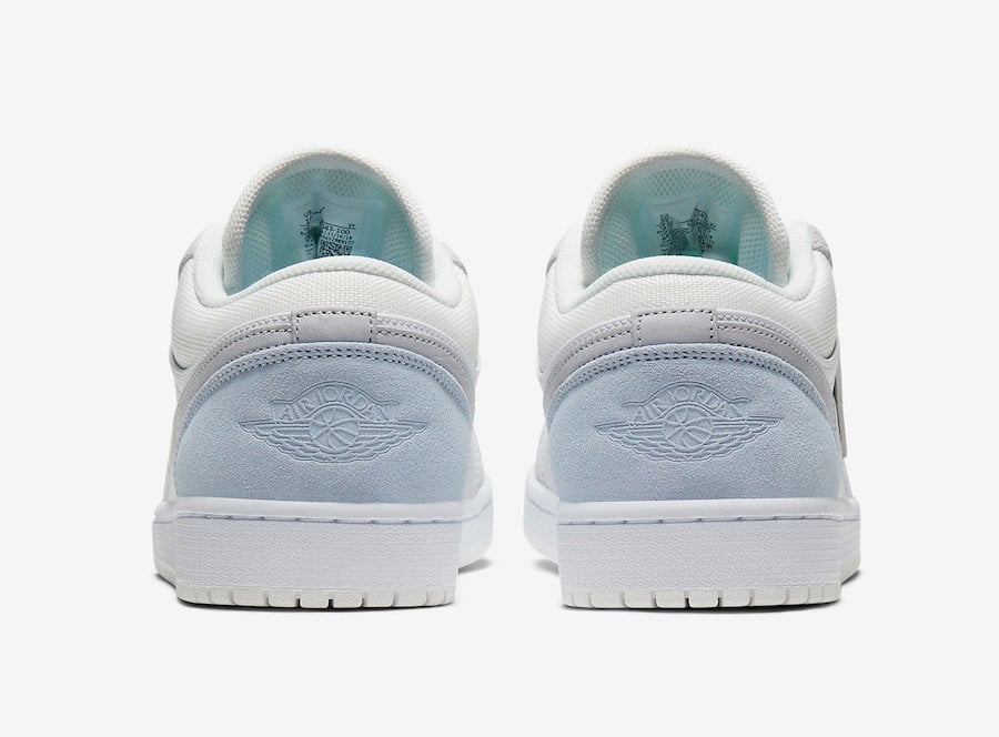 Air Jordan 1 Low White Sky Grey Football Grey CV3043-100 Release Date Info