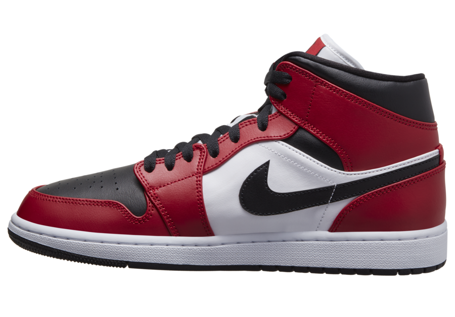 Air Jordan 1 Mid Chicago Black Toe 554724-069 Release Date Info