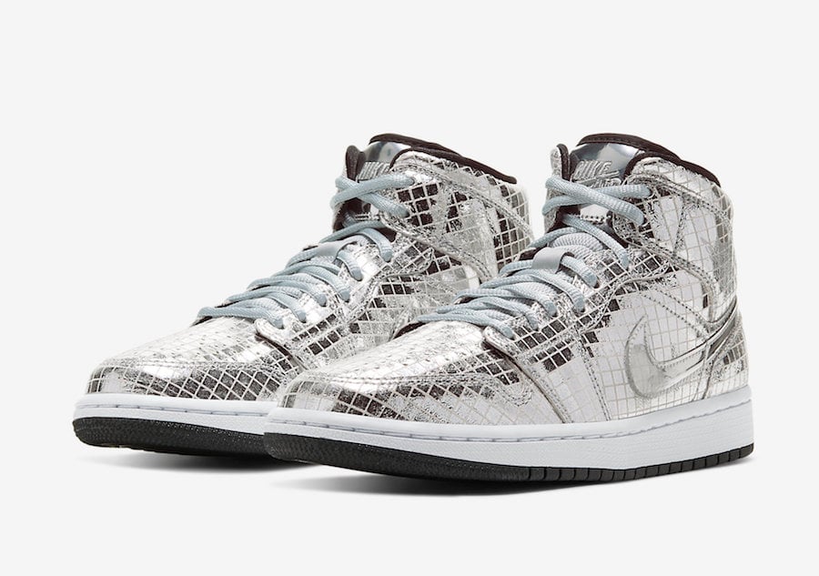 Air Jordan 1 Mid Disco Ball CU9304-001 