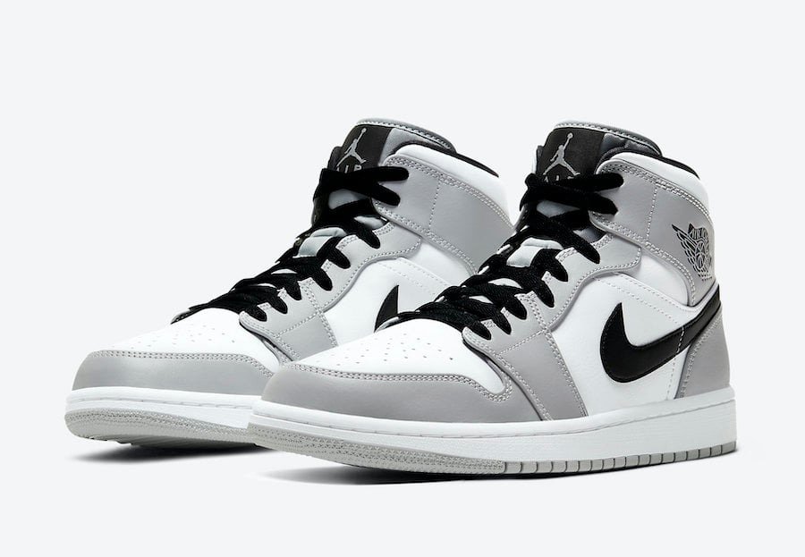 Air Jordan 1 Mid Light Smoke Grey 554724-092 Release Date