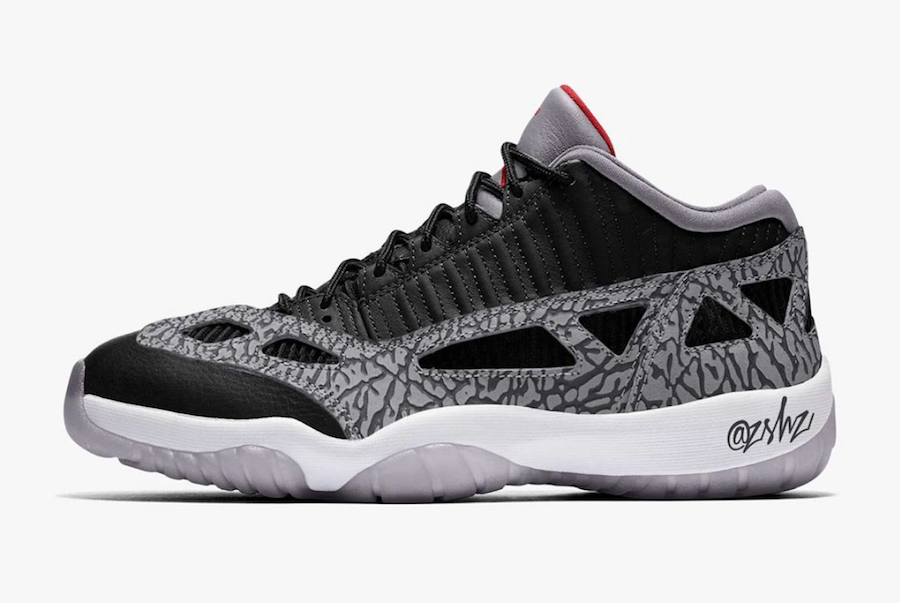 Air Jordan 11 Low IE Black Cement 919712-006 Release Date