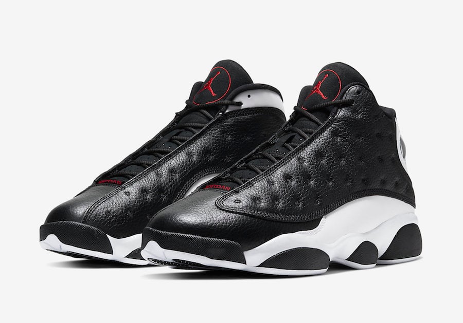 black red and white jordan 13