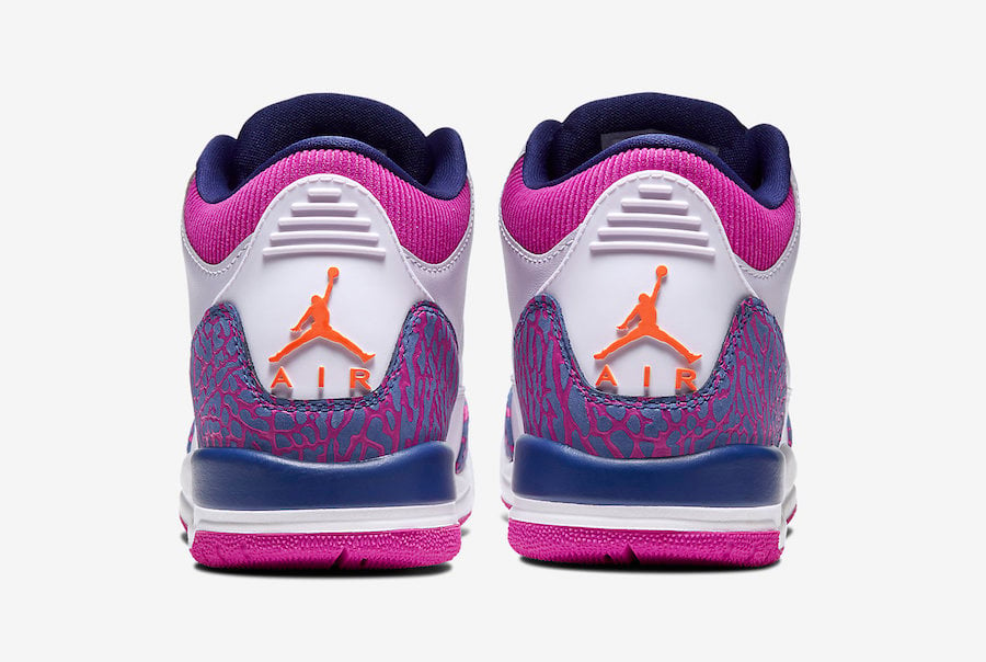 Air Jordan 3 GS Barely Grape Hyper Crimson Fire Pink 441140-500 Release