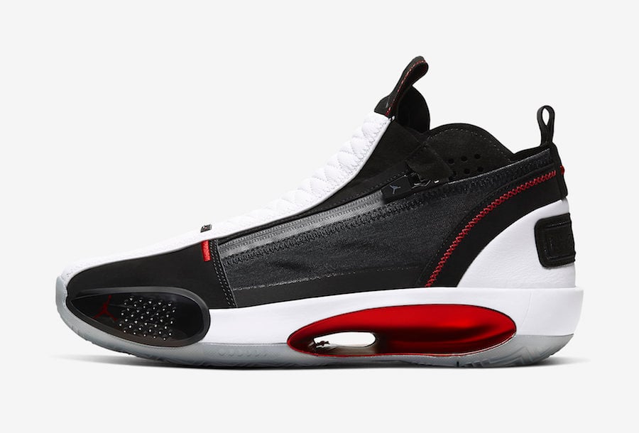 Air Jordan 34 SE White Black Red CU1548-001 Release Date