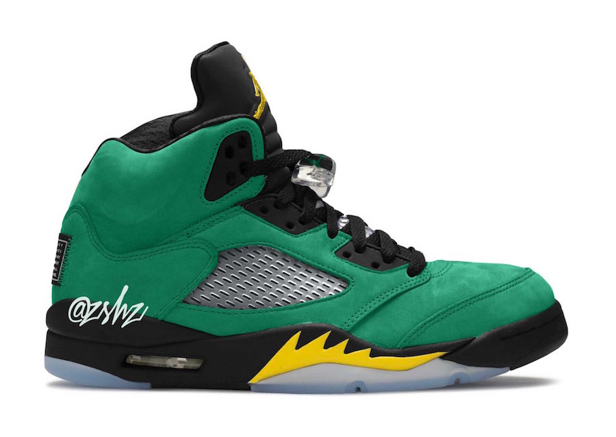 air jordan 5 oregon ducks 2020