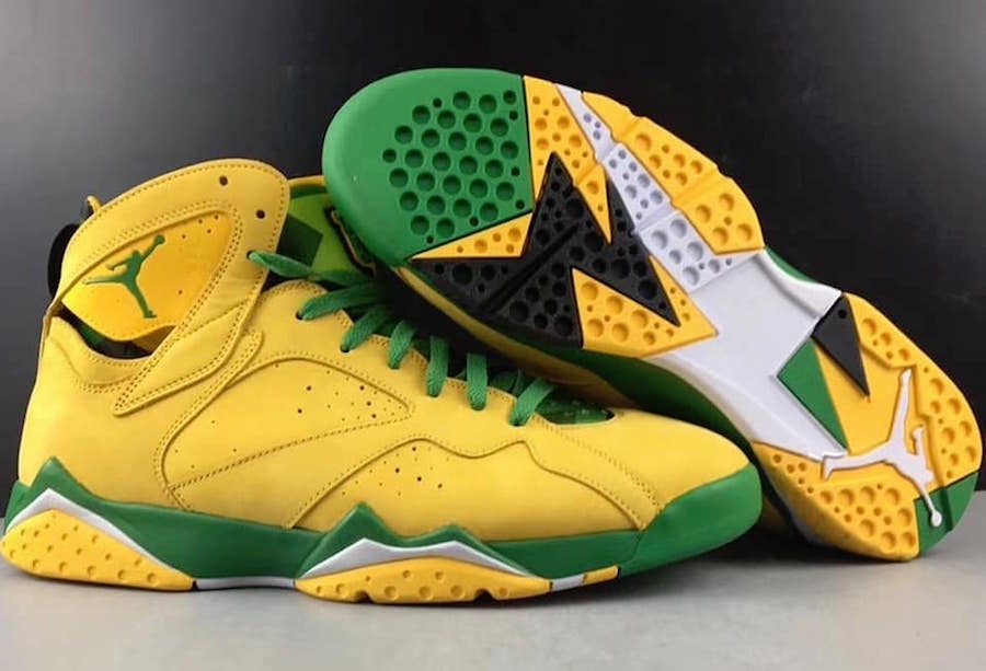 Air Jordan 7 Oregon Ducks PE