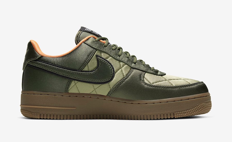 nike air force 1 quilted olive