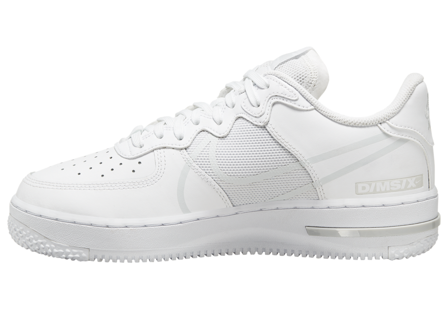 Nike Air Force 1 React White Pure Platinum CT1020-101 Release Date Info