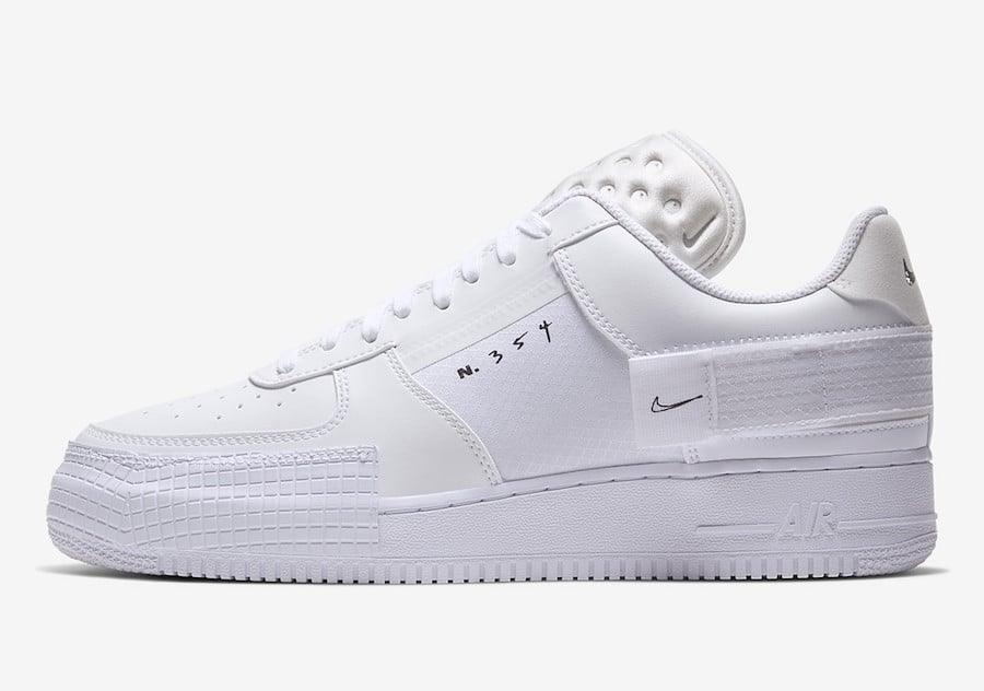 Nike Air Force 1 Type White CQ2344-101 Release Date Info