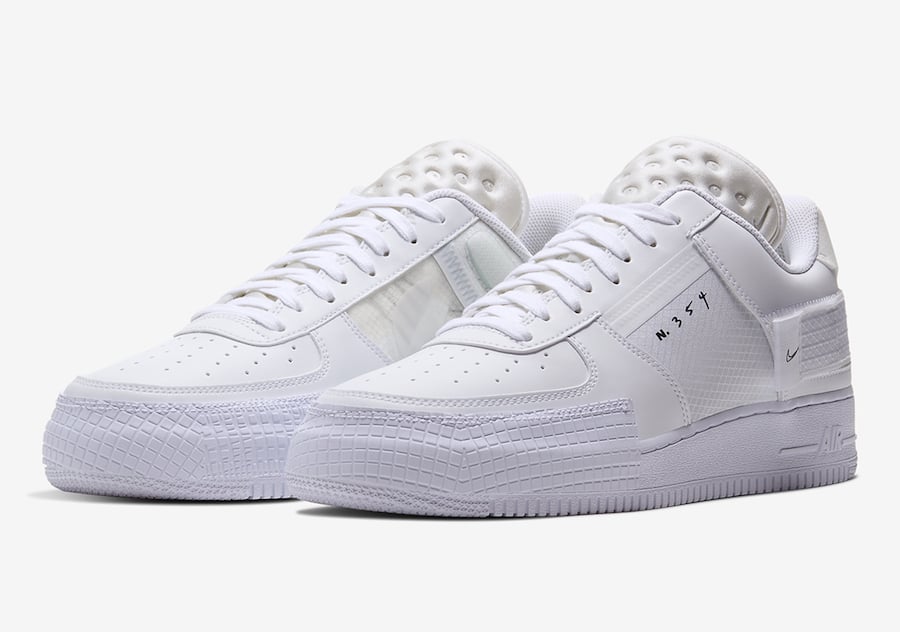 Nike Air Force 1 Type White CQ2344-101 Release Date Info