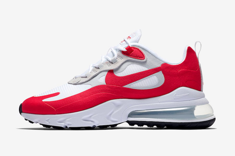 Nike Air Max 270 React Inspired By The Classic Air Max 1 University Red Sneakers Cartel