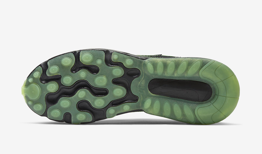 Nike Air Max 270 React Black Electric Green CQ6549-001 Release Date