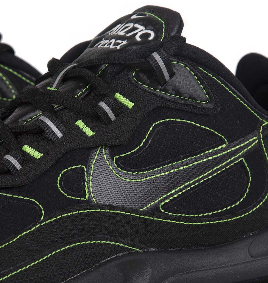 Nike Air Max 270 React Black Electric Green CQ6549-001 Release Date Info