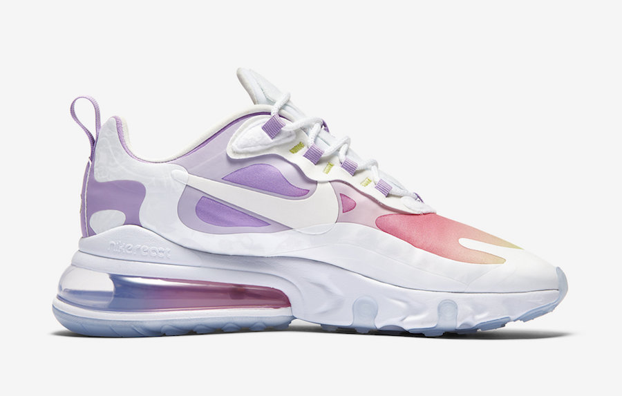 Nike Air Max 270 React Pastel Yellow Pink Purple CU2995-911 Release Date Info