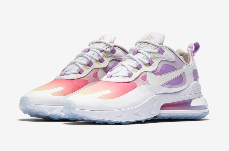 Nike Air Max 270 React Pastel Yellow Pink Purple CU2995-911 Release Date Info Nike Air Max 270 React Pastel Yellow Pink Purple CU2995-911 Release Date Info