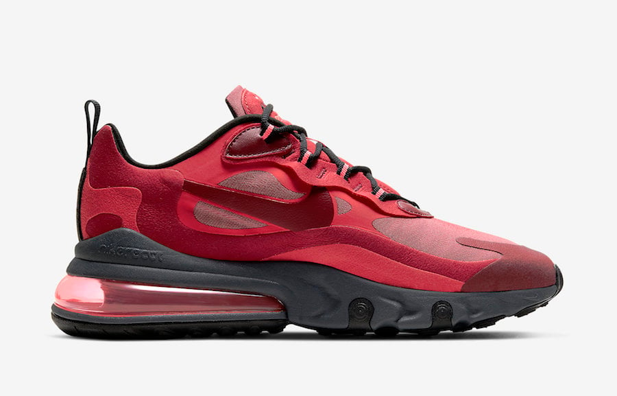Nike Air Max 270 React Red Grey Black CI3866-600 Release Date Info