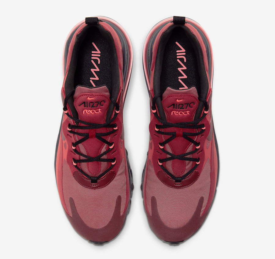 Nike Air Max 270 React Red Grey Black CI3866-600 Release Date Info